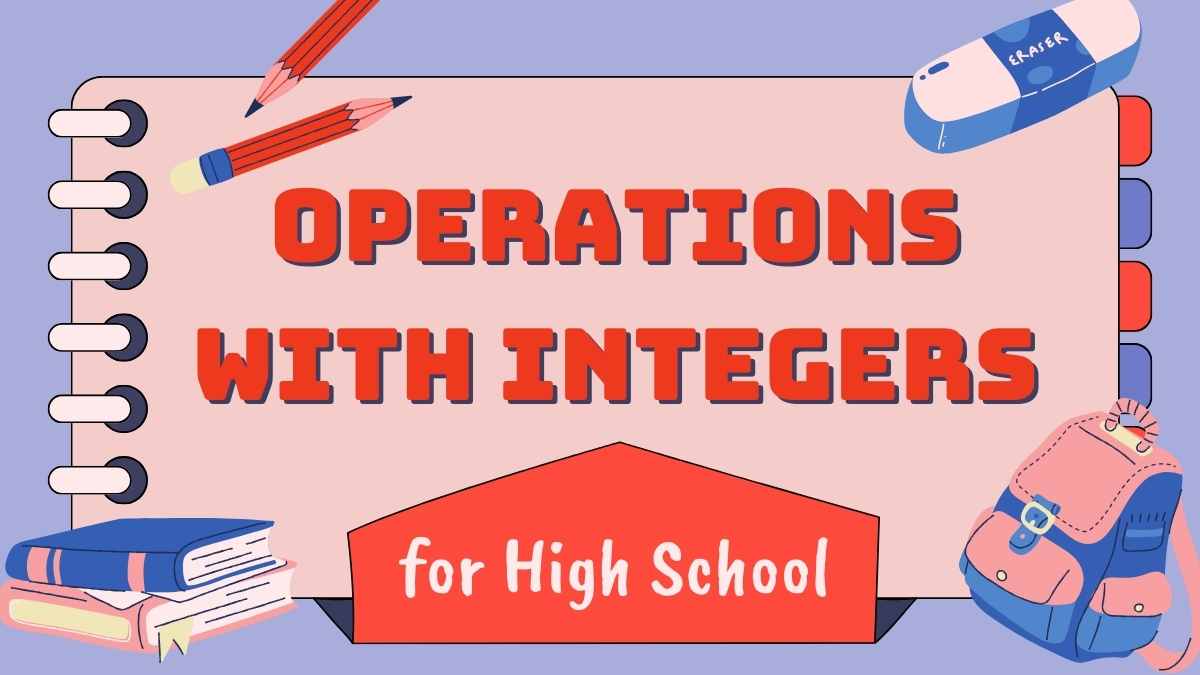 Operations with Integers Lesson for High School Preview