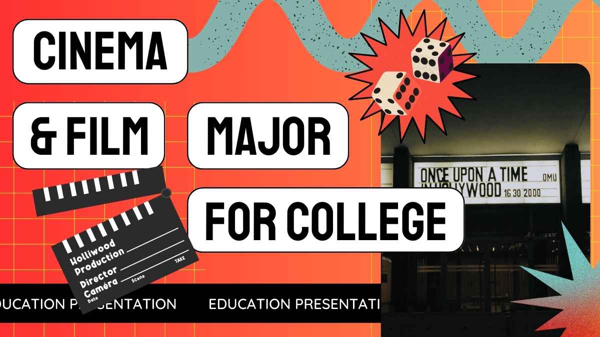 Funky Cinema & Film Major Education Slides Preview