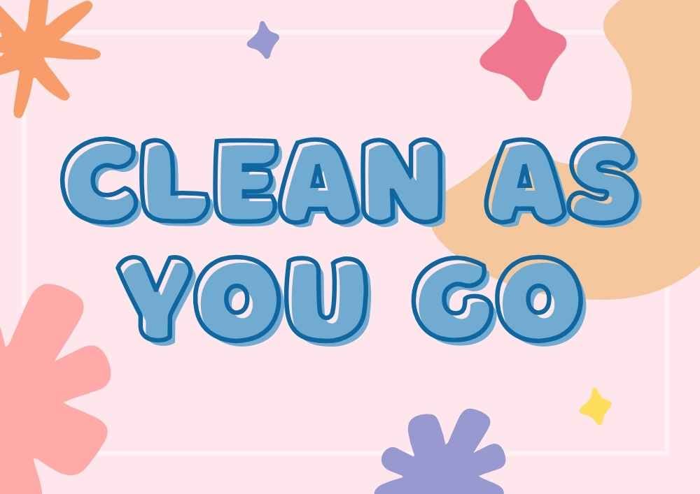 Pastel Clean As You Go Poster Preview