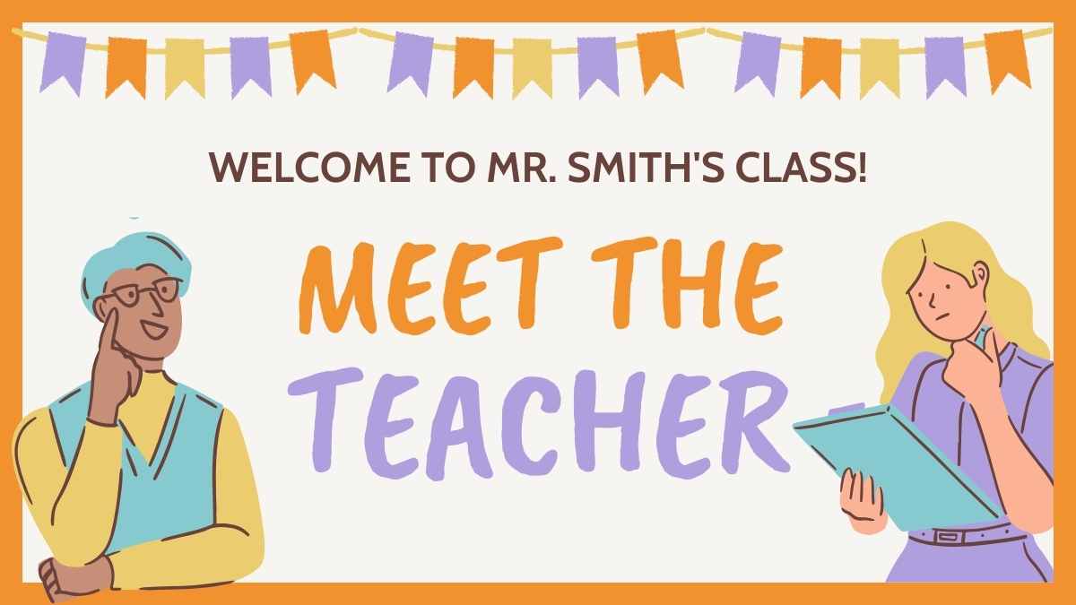 Pastel Illustrated Meet the Teacher Preview