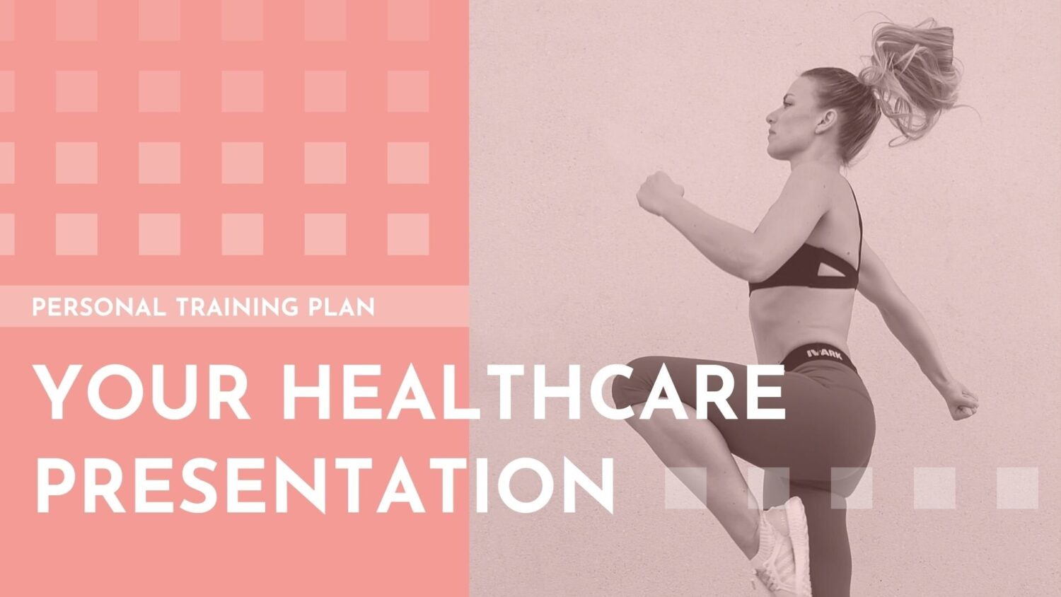 Pink and Brown Geometric Modern Personal Training Business Slides Preview