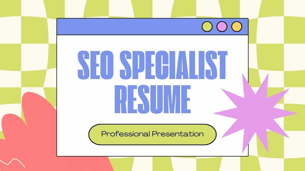 Retro SEO Specialist Resume Slides Preview