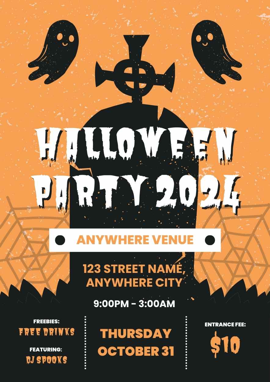 Scary Halloween Party Invitation Preview