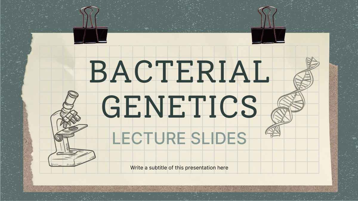 Scrapbook Bacterial Genetics Lecture Slides Preview