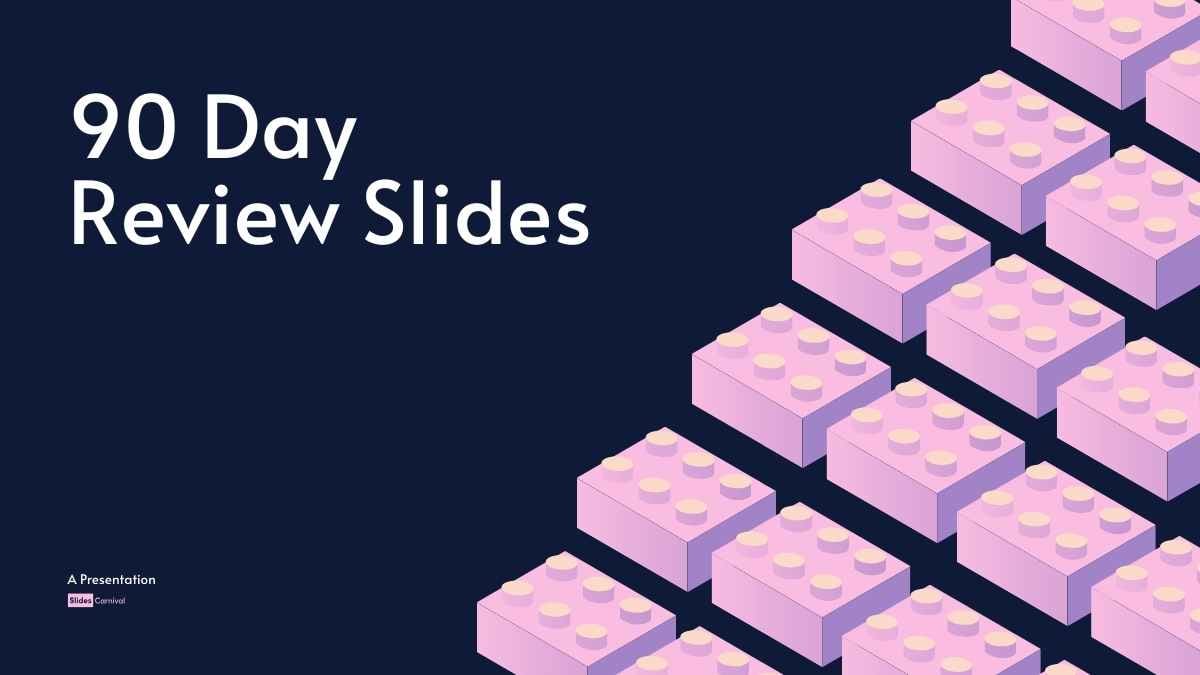 Simple 90 Day Review Slides Preview