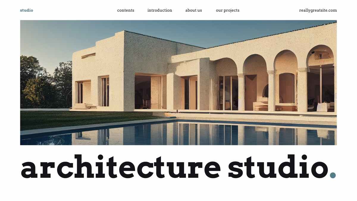 Simple Architecture Studio Brand Slides Preview