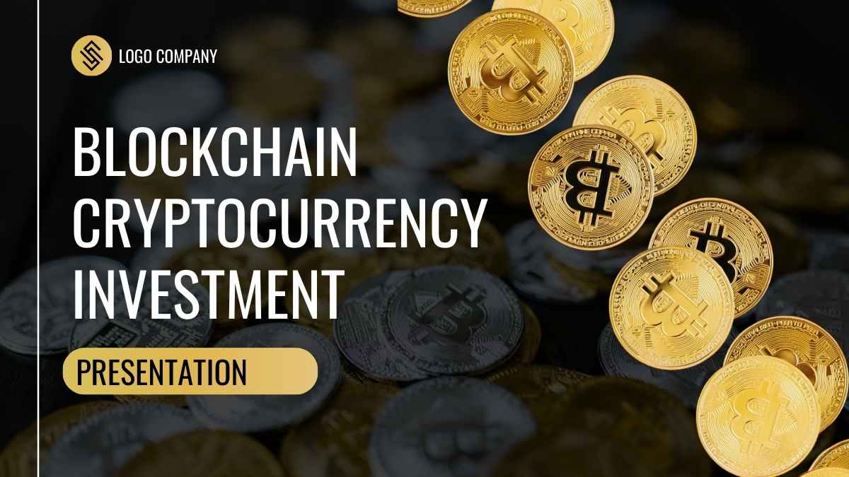 Simple Blockchain Cryptocurrency Investment Slides Preview