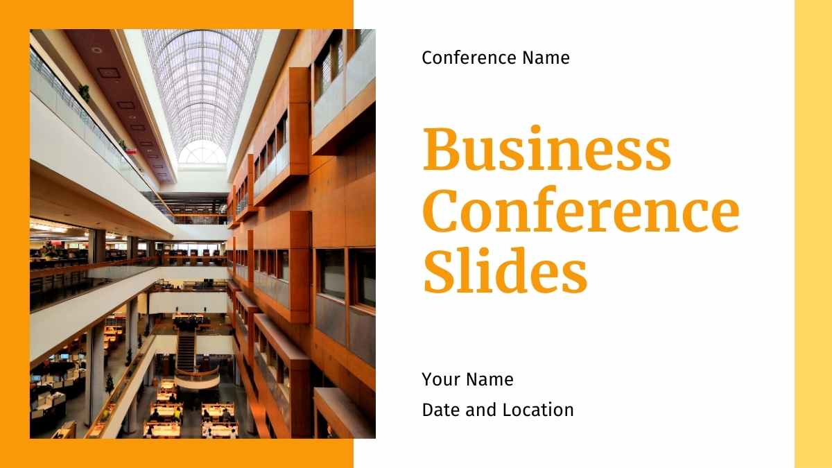 Simple Business Conference Slides Preview