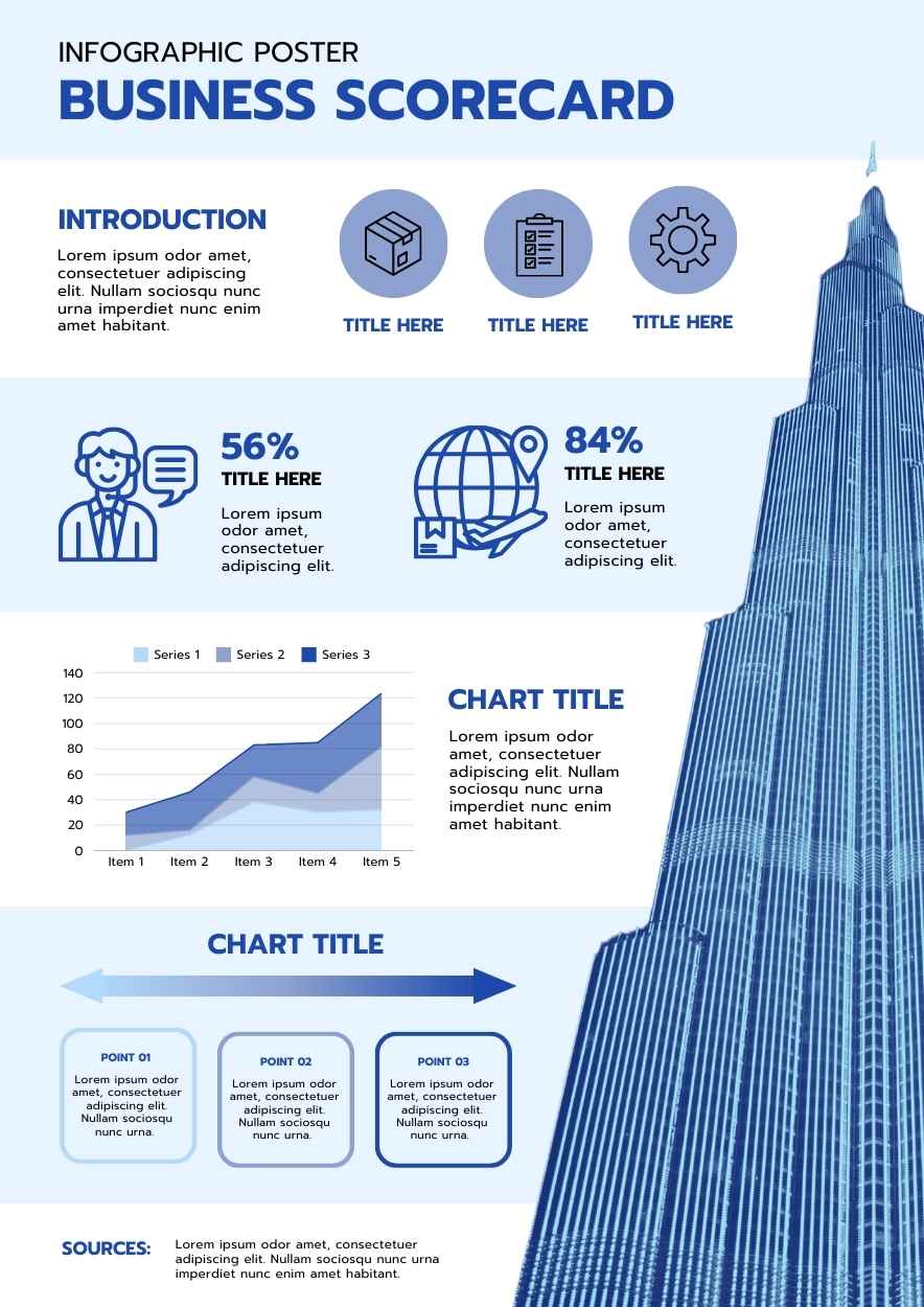 Simple Business Scorecard Infographic Preview