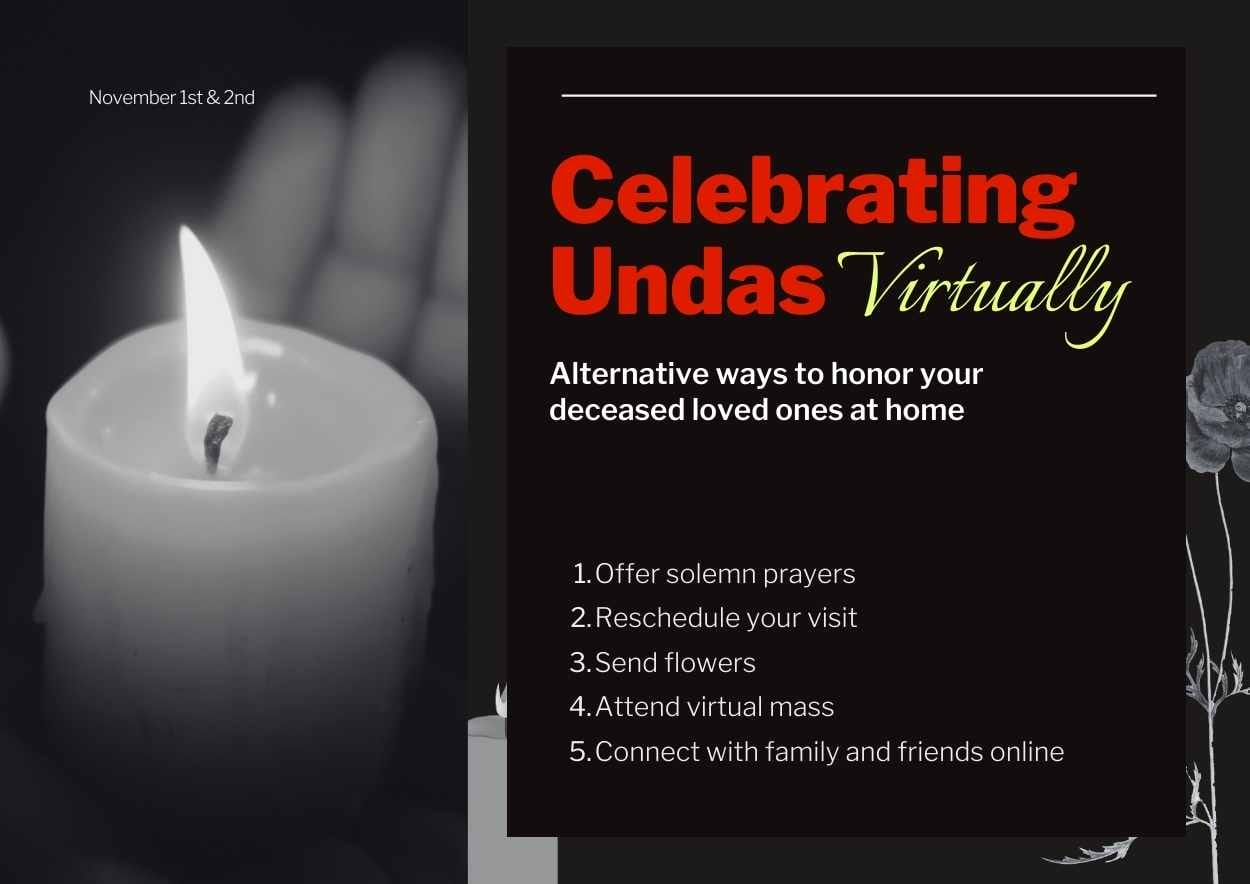 Simple Celebrating Undas Virtually Poster Preview
