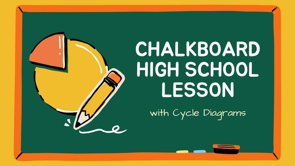 Simple Chalkboard High School Lesson with Cycle Diagrams Preview