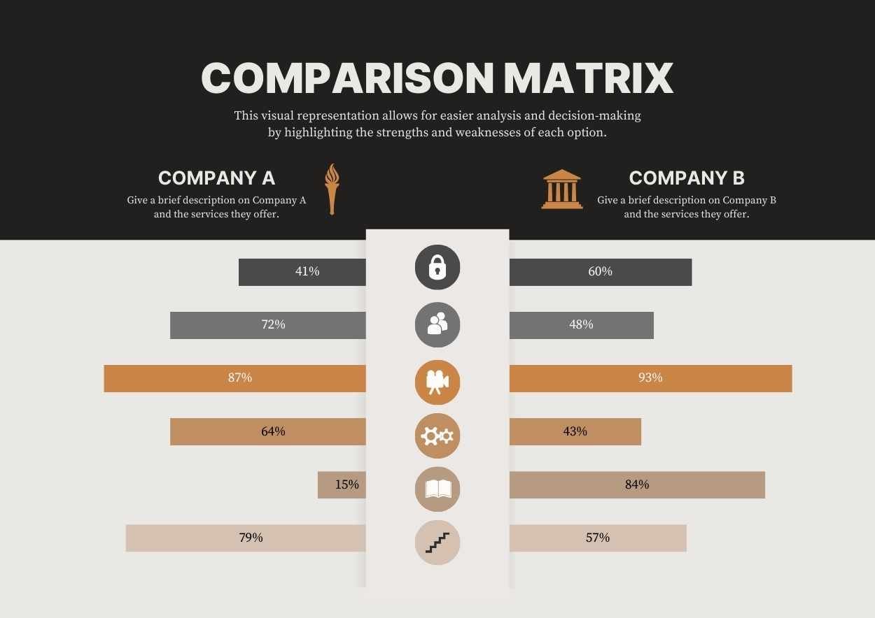 Simple Comparison Matrix Infographic Preview