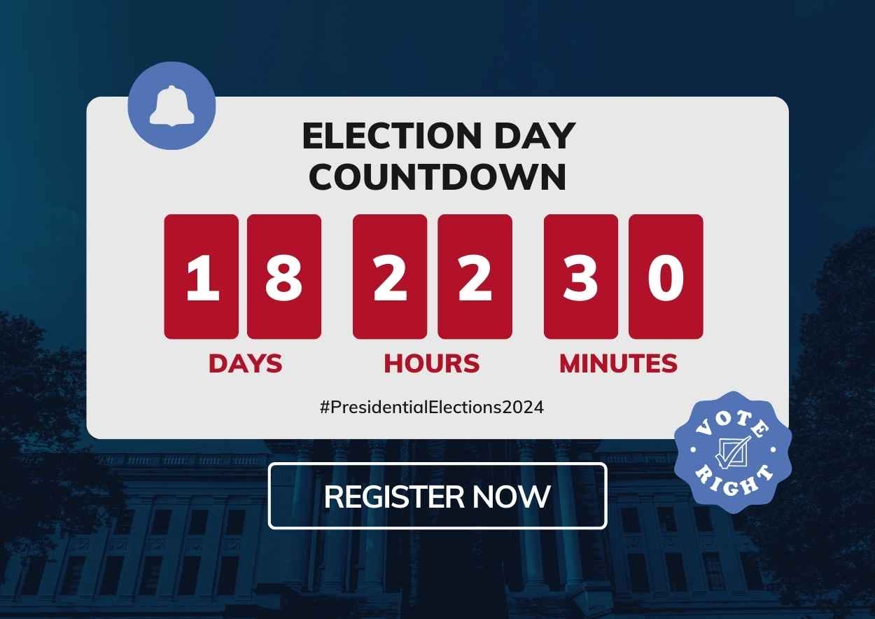 Simple Countdown to Presidential Election Poster Preview