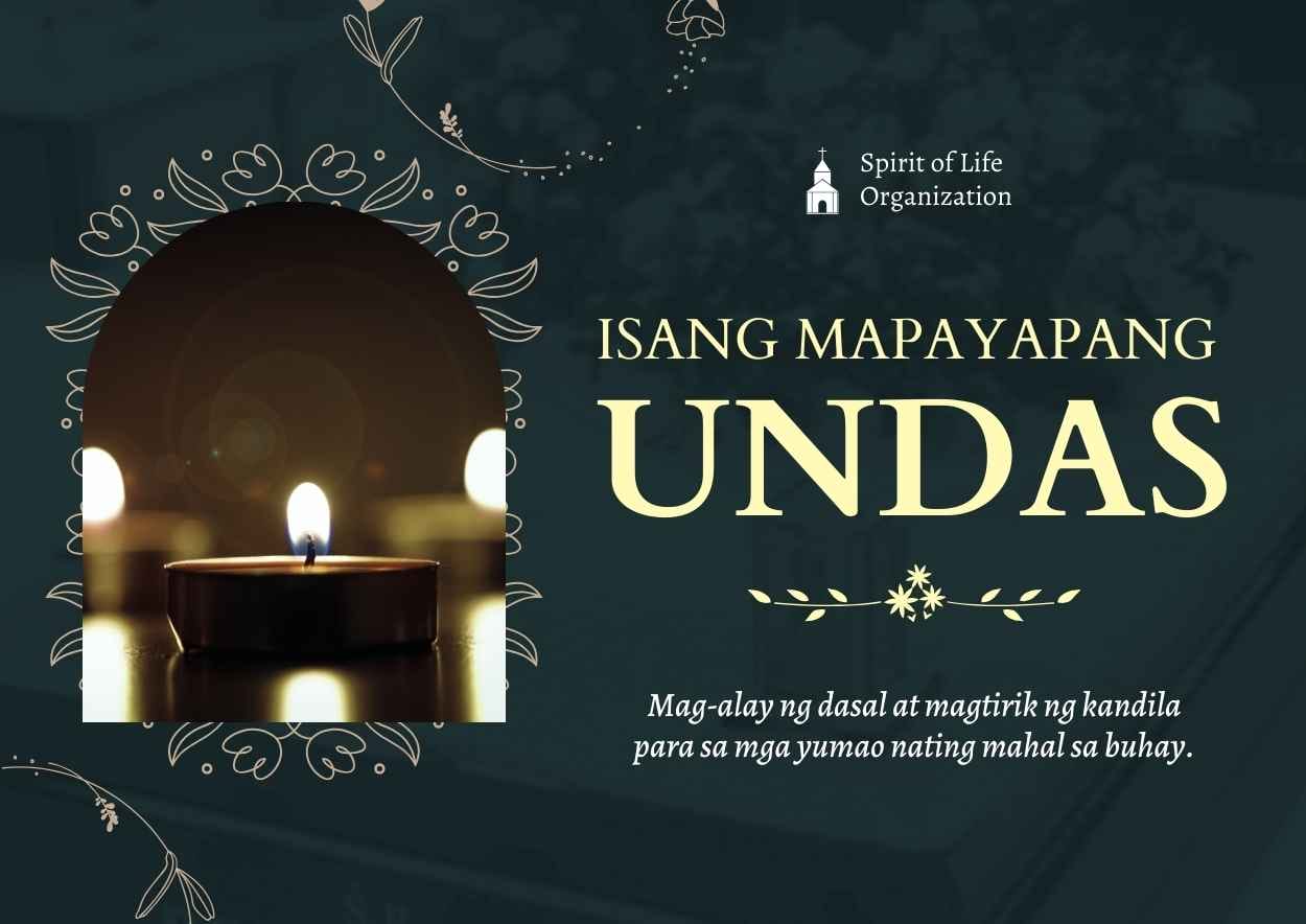 Simple Isang Mapayapang Undas Poster Preview