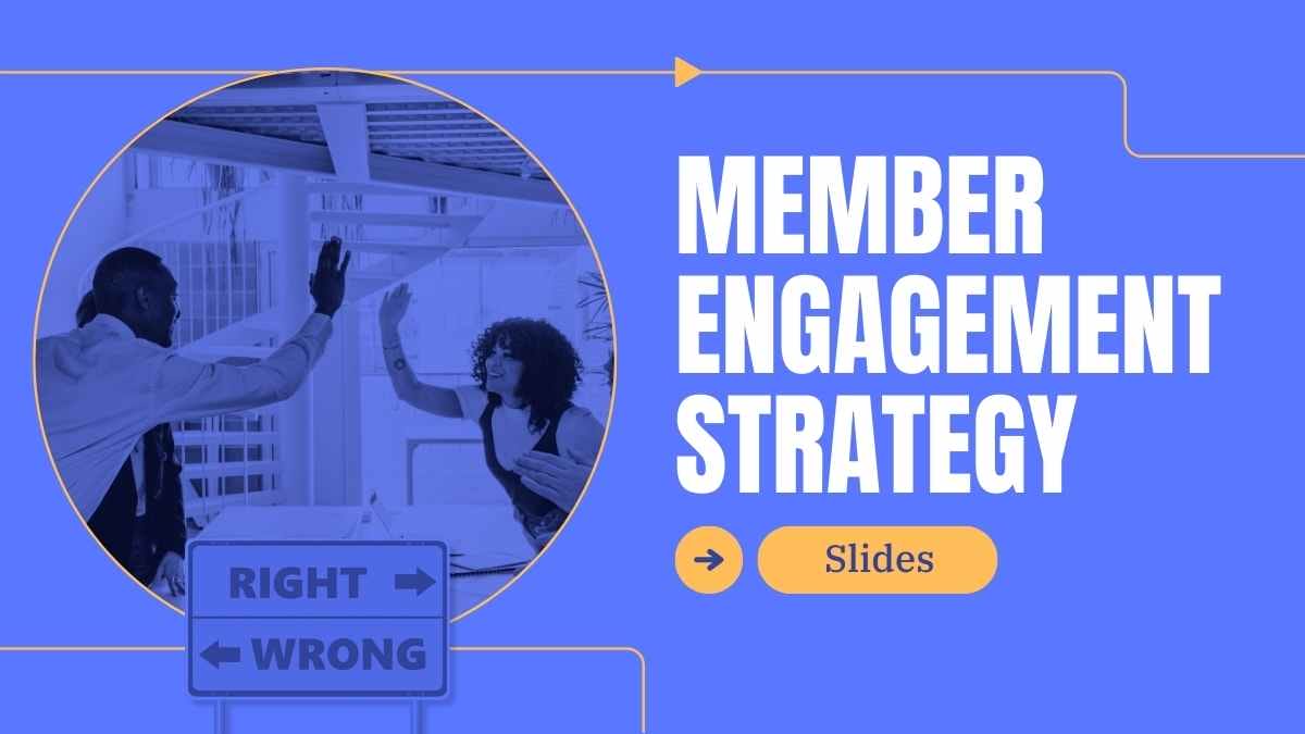 Simple Member Engagement Strategy Slides Preview