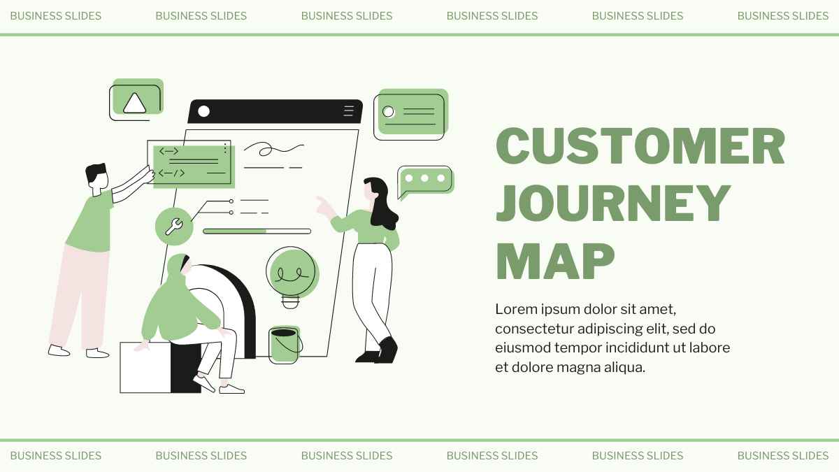 Simple Modern Customer Journey Map Slides Preview