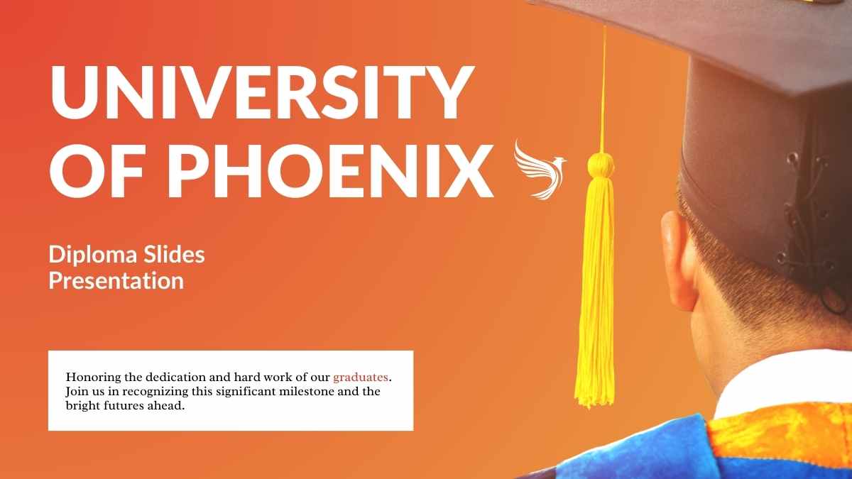 Simple Modern University of Phoenix Diploma Slides Preview
