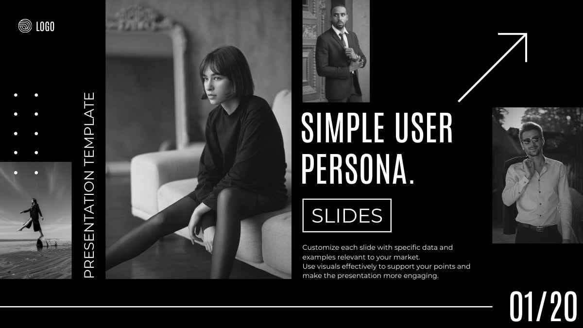 Simple Modern User Persona Slides Preview