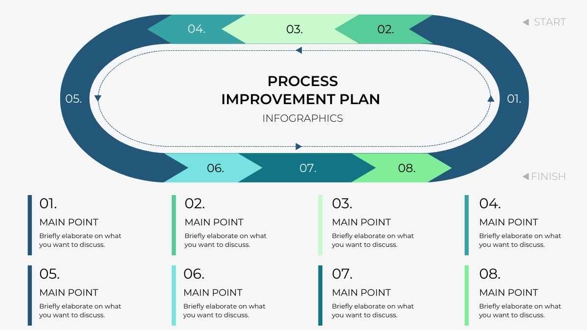 Simple Process Improvement Plan Infographics Preview