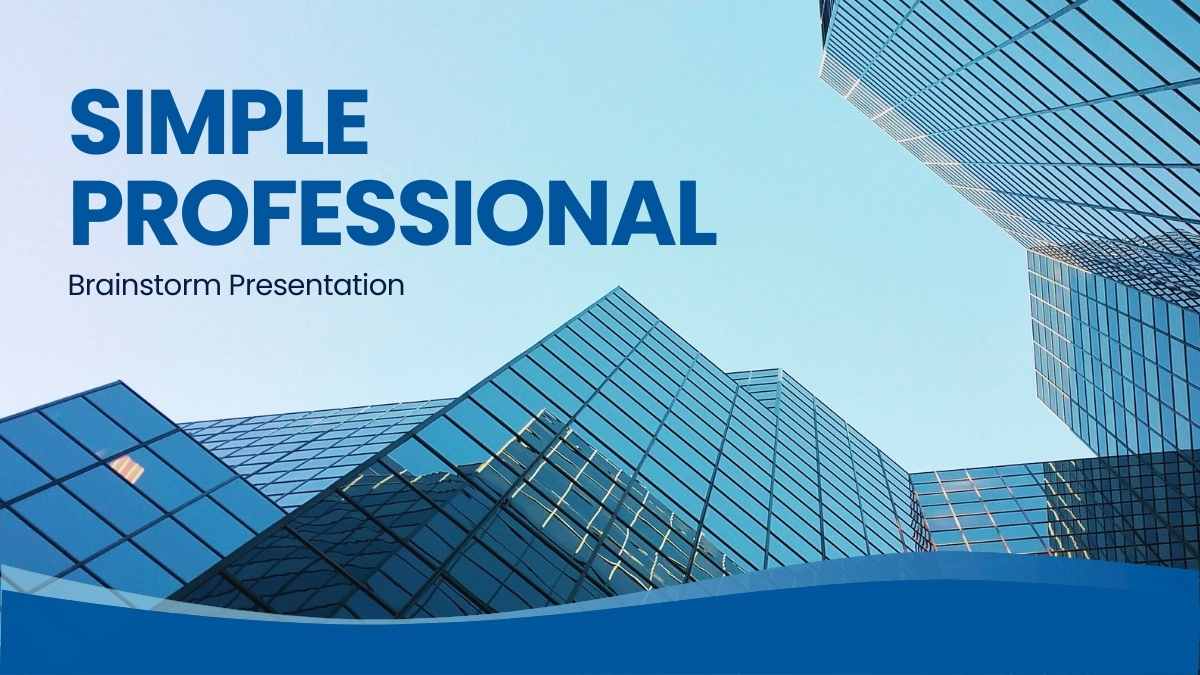 Simple Professional Brainstorm Presentation Preview