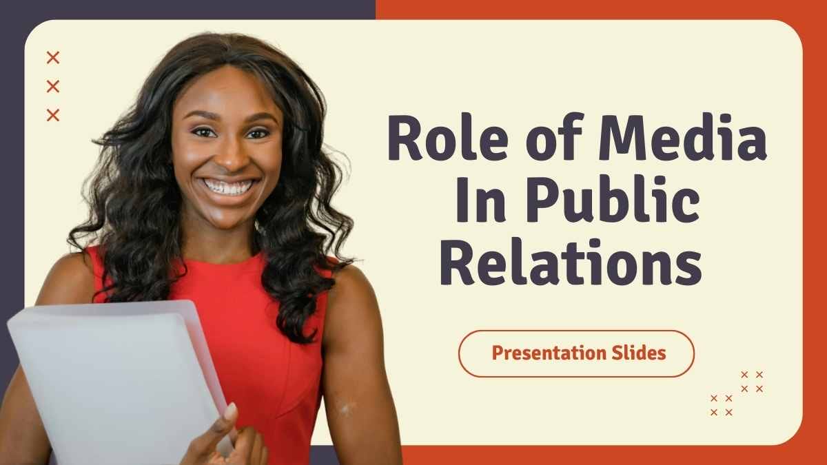 Simple Role of Media In Public Relations Slides Preview