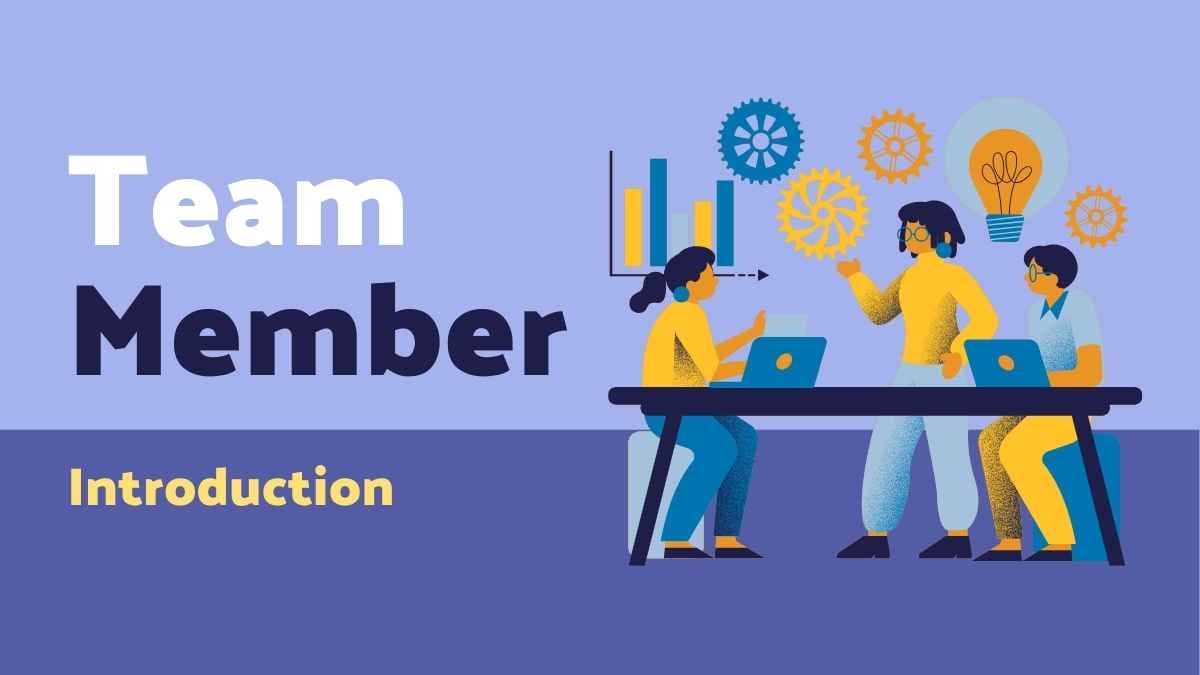 Simple Team Member Introduction Slides Preview