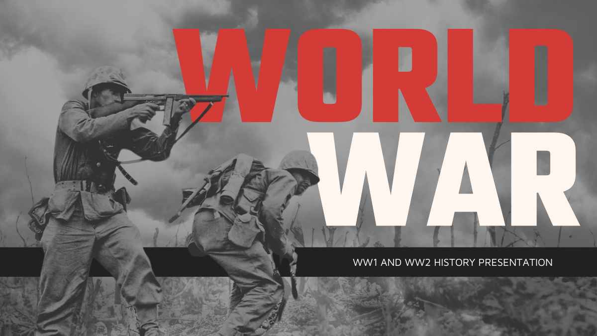 Simple World War 1 and 2 Slides Preview