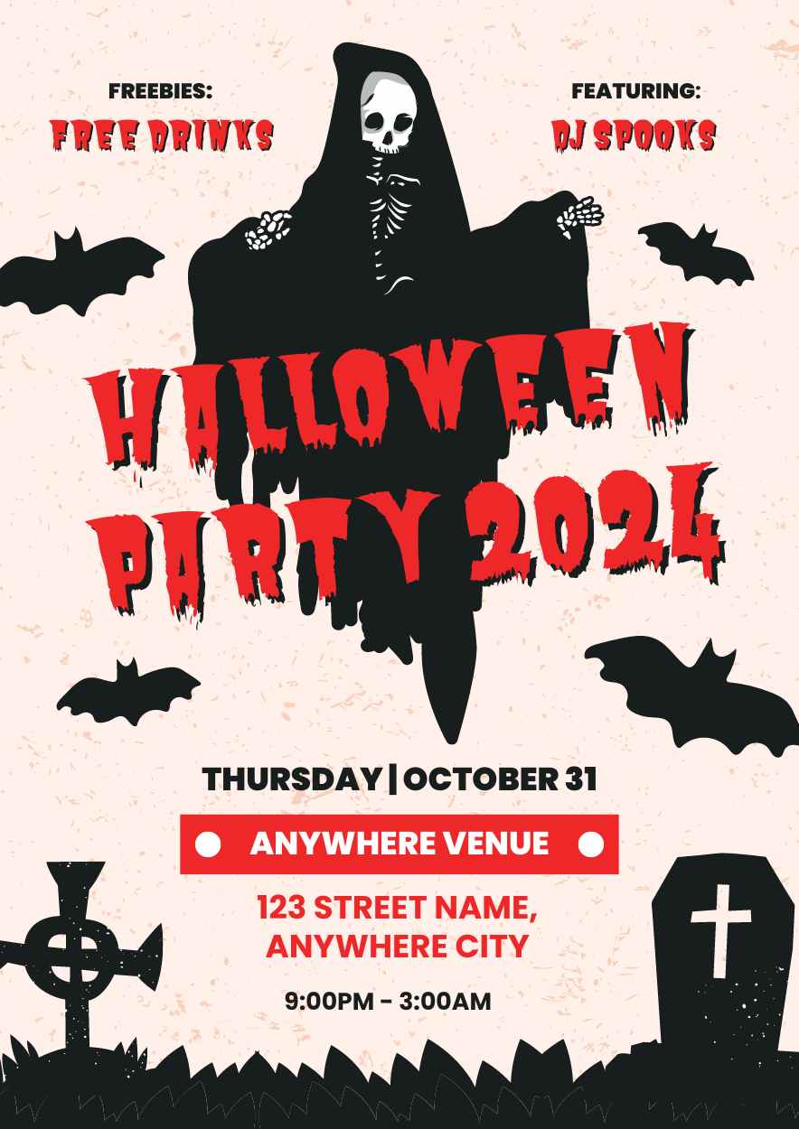 Spooky Halloween Party Invitation Preview