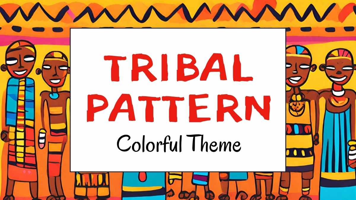 Tribal Colorful Pattern Theme Slides Preview