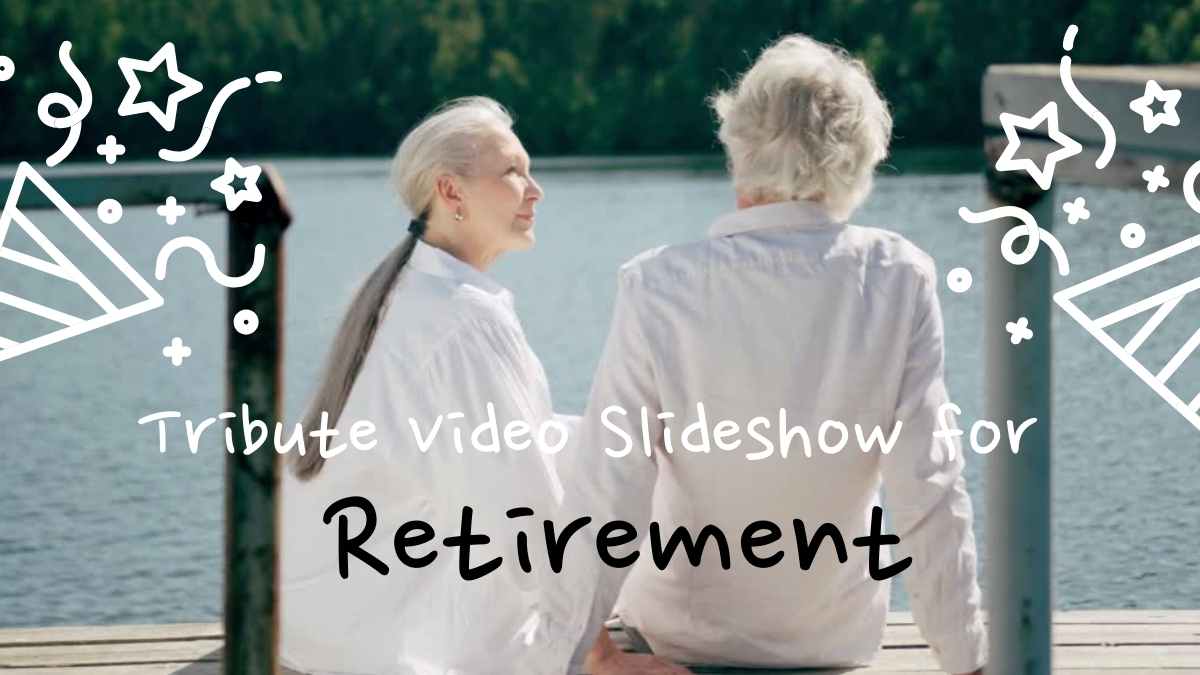 Doodle Tribute Video Slideshow for Retirement Preview