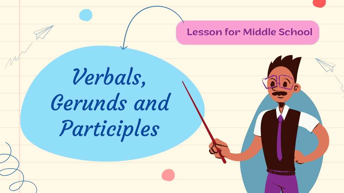 Verbals, Gerunds and Participles Lesson for Middle School Preview