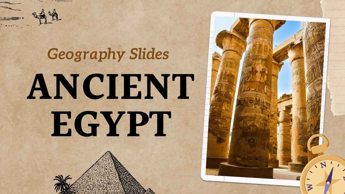 Vintage Ancient Egypt Geography Slides Preview