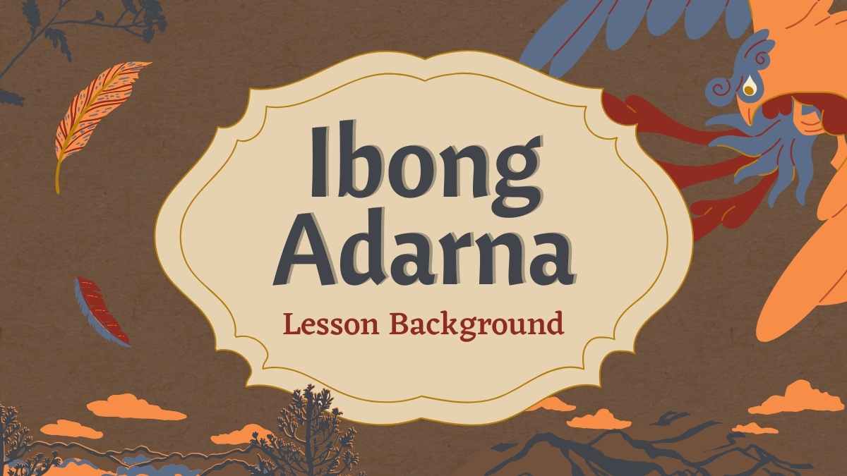 Vintage Ibong Adarna Lesson Background Preview