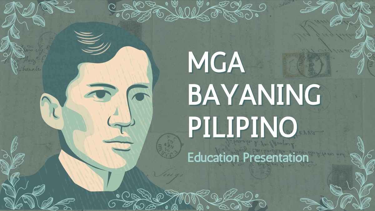 Vintage Mga Bayaning Pilipino Slides Preview