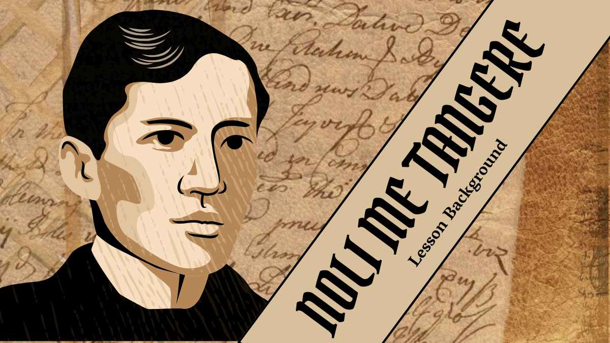 Vintage Noli Me Tangere Lesson Background Preview