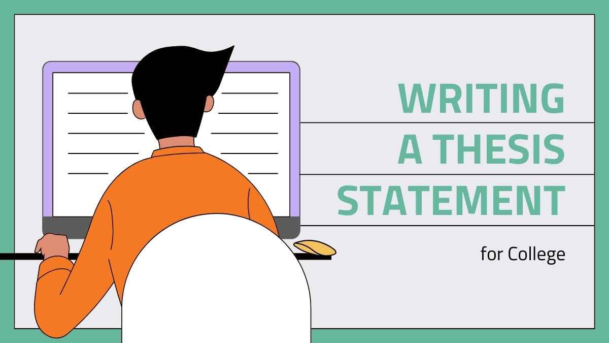 Writing a Thesis Statement Lesson for College Preview