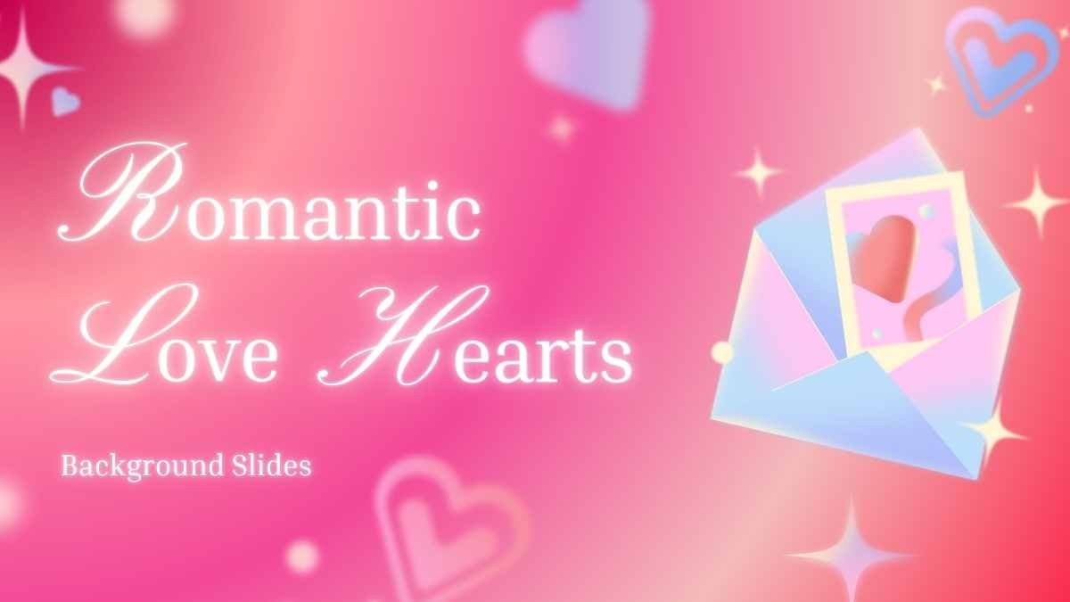 Y2K Romantic Love Hearts Background Slides Preview