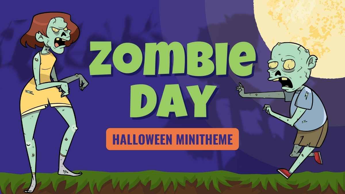 Zombie Day Minitheme Slides Preview
